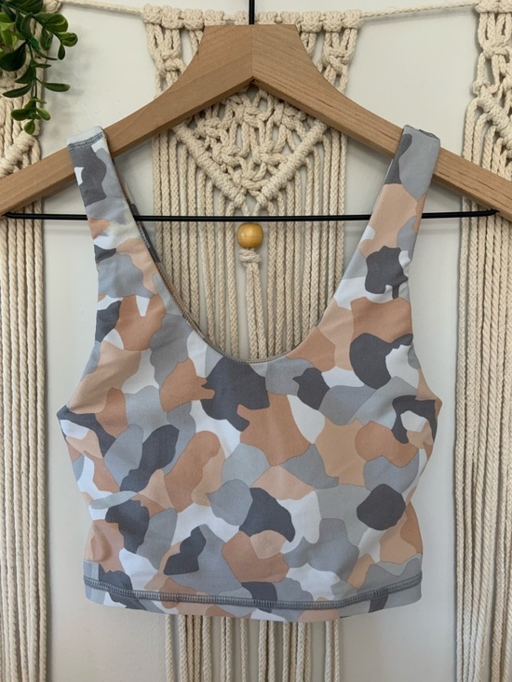 AERIE‎ Offline Real Me Recharge Least Support Keyhole Bralette Camo XS